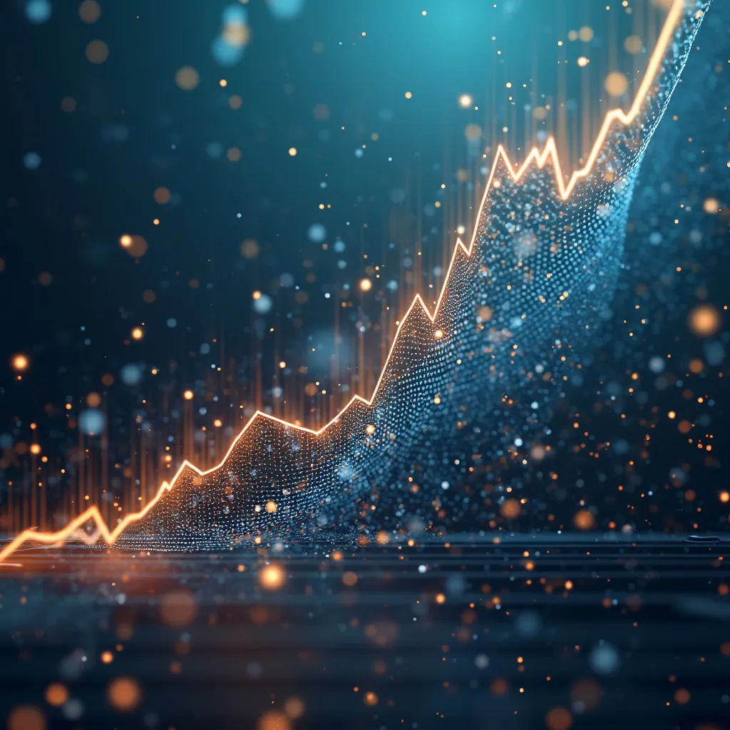 Gráfico de crecimiento financiero